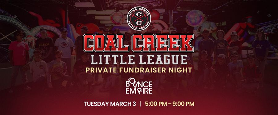 Coal Creek Little League private fundraiser night flyer